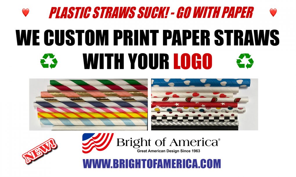 custom printed paper straws